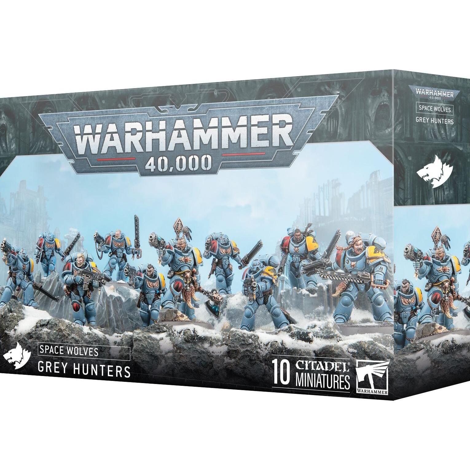 Games Workshop Warhammer 40k - Space Wolves Chasseurs Gris (2025) (Materiale sintetico)