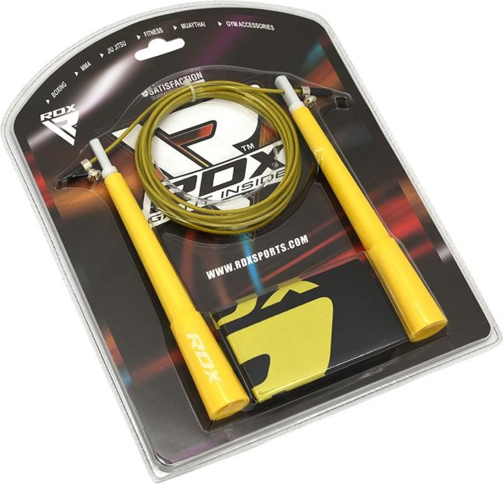 Actual product image Rdx Skipping Rope Iron C8 Yellow (304 cm)