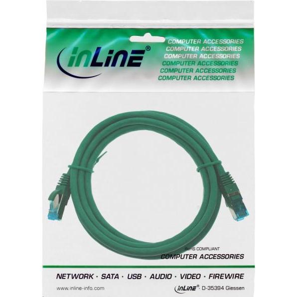 Thumbnail - InLine Patchkabel Cat.6A, S/FTP (PiMf), 500MHz (S/FTP, CAT6a, 0.50 m), Netzwerkkabel