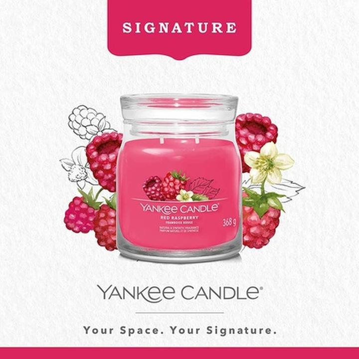 Actual product image Yankee Candle Duftkerze Red Raspberry Signature Medium Jar