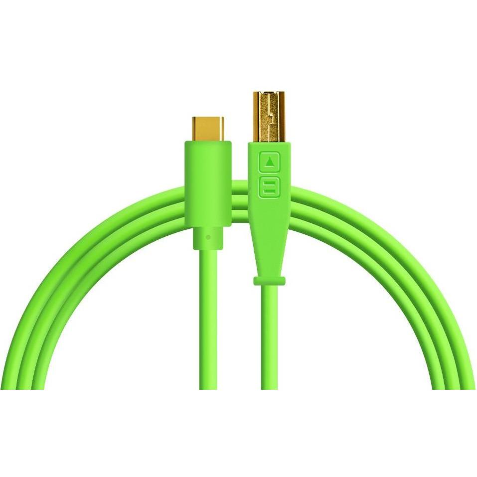 DJTechTools Chroma Cables: USB-C neon green (1.50 m), USB Kabel