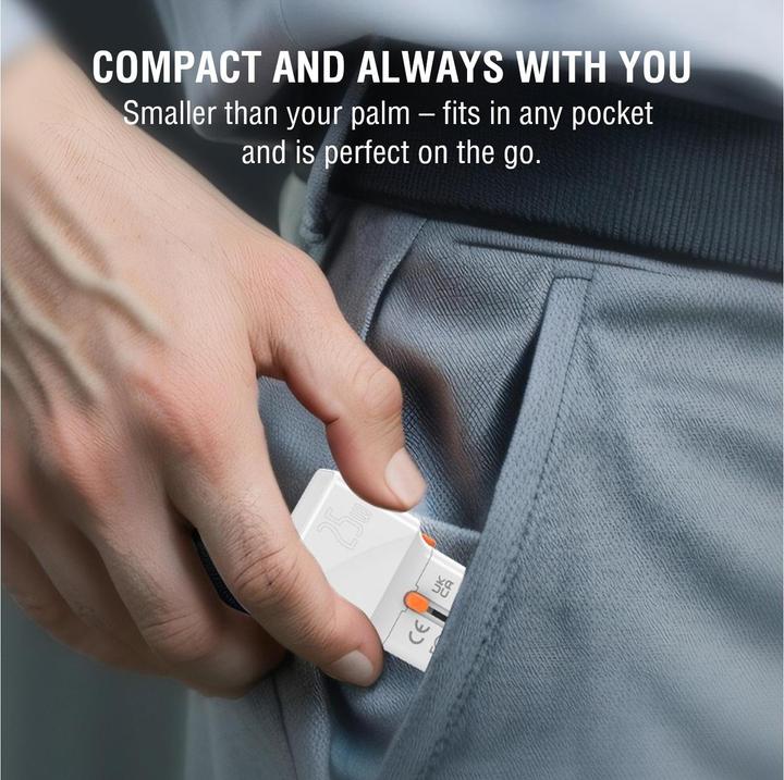 Actual product image 4smarts Travel charger World Travel Adapter Nomad Pocket 25W USB-C/USB-A white