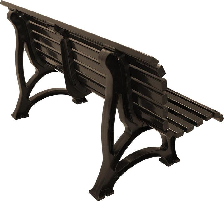 Image du produit Blome Banc de jardin Helgoland plastique 3 places brun chocolat