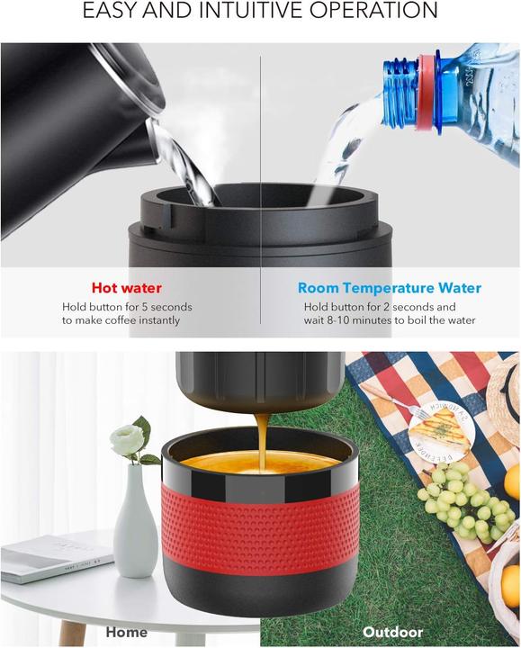 Produktbild Conqueco Tragbare Espressomaschine