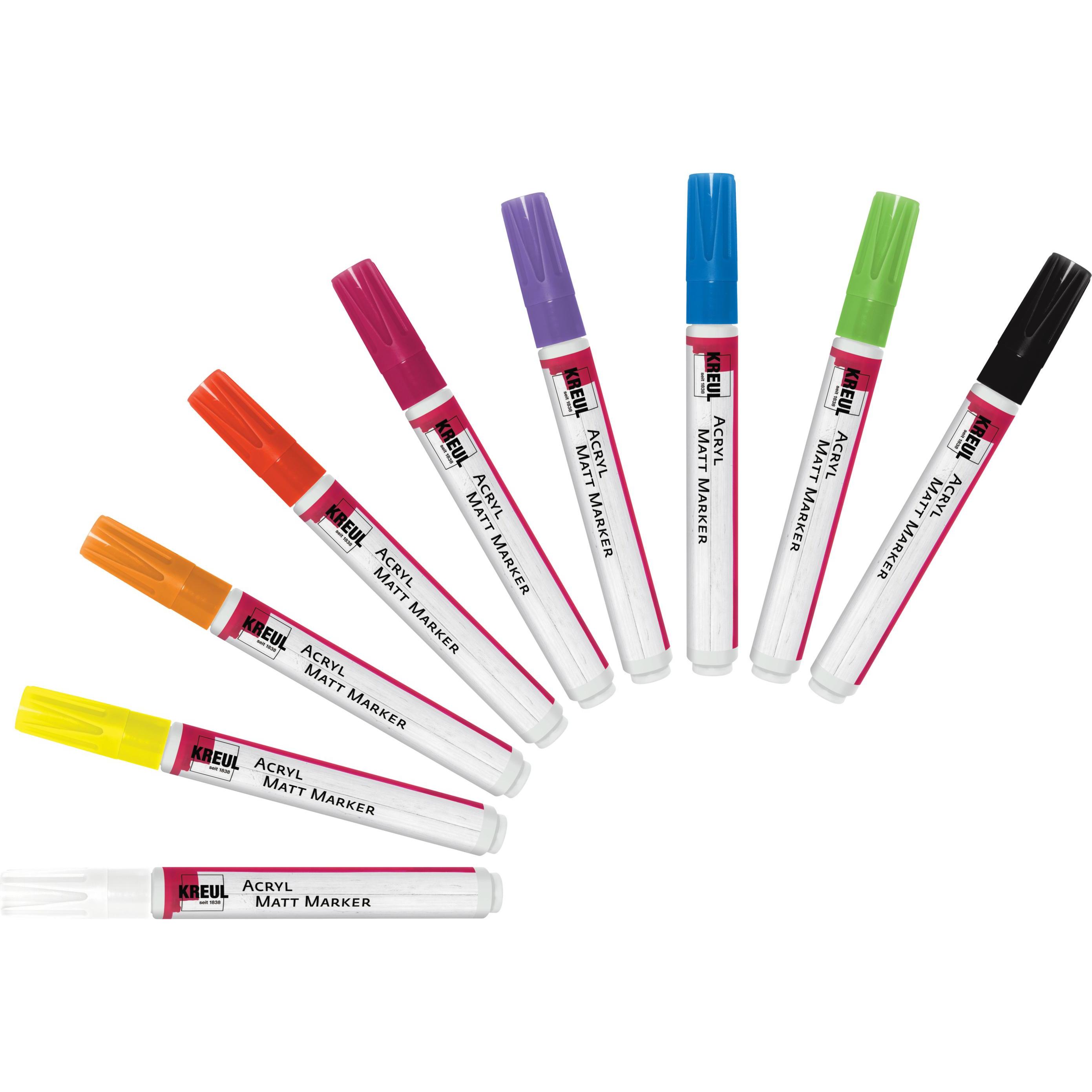 Thumbnail - Kreul, Marker, Acryl Matt Marker medium (Orange, 4 mm, 1 x)