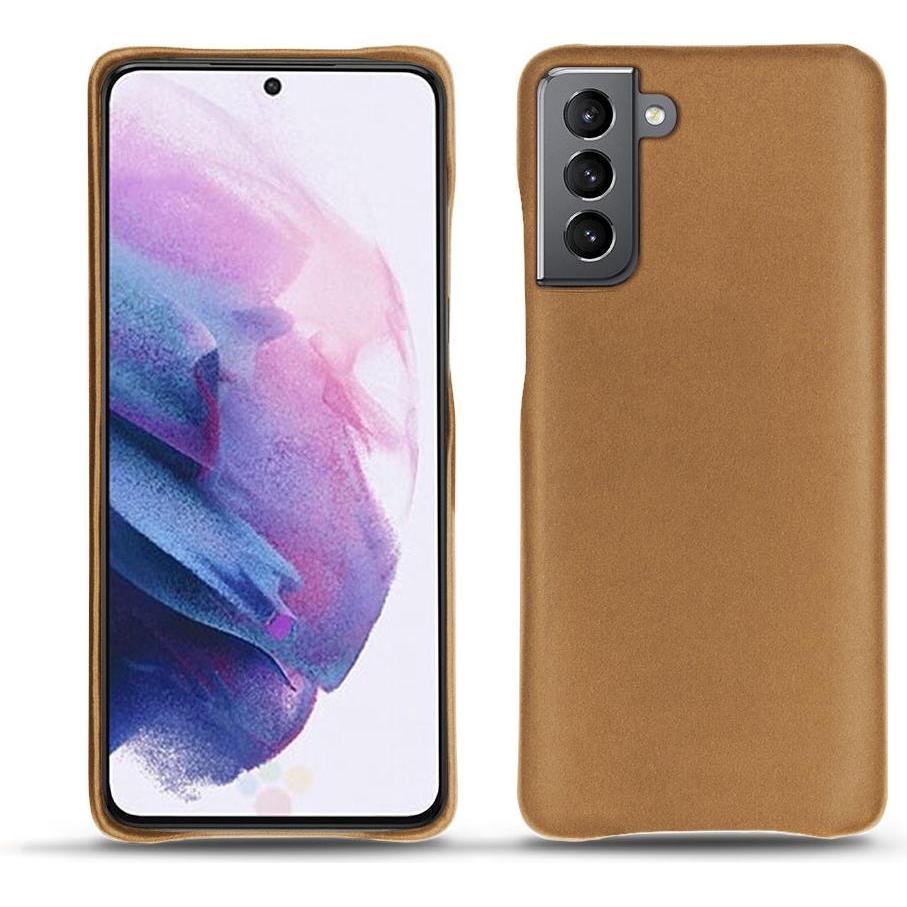 Noreve Lederschutzhülle (Samsung Galaxy S21), Smartphone Hülle, Beige