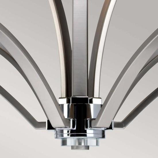 Produktbild Elstead Lighting Prospect Park Kronleuchter E27 9-fach Satin Nickel, Chrom (91.70 cm)