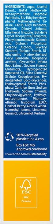 Actual product image NIVEA Sun Alpin sun cream for the face (Sun cream face, SPF 50, 50 ml, 69 g)
