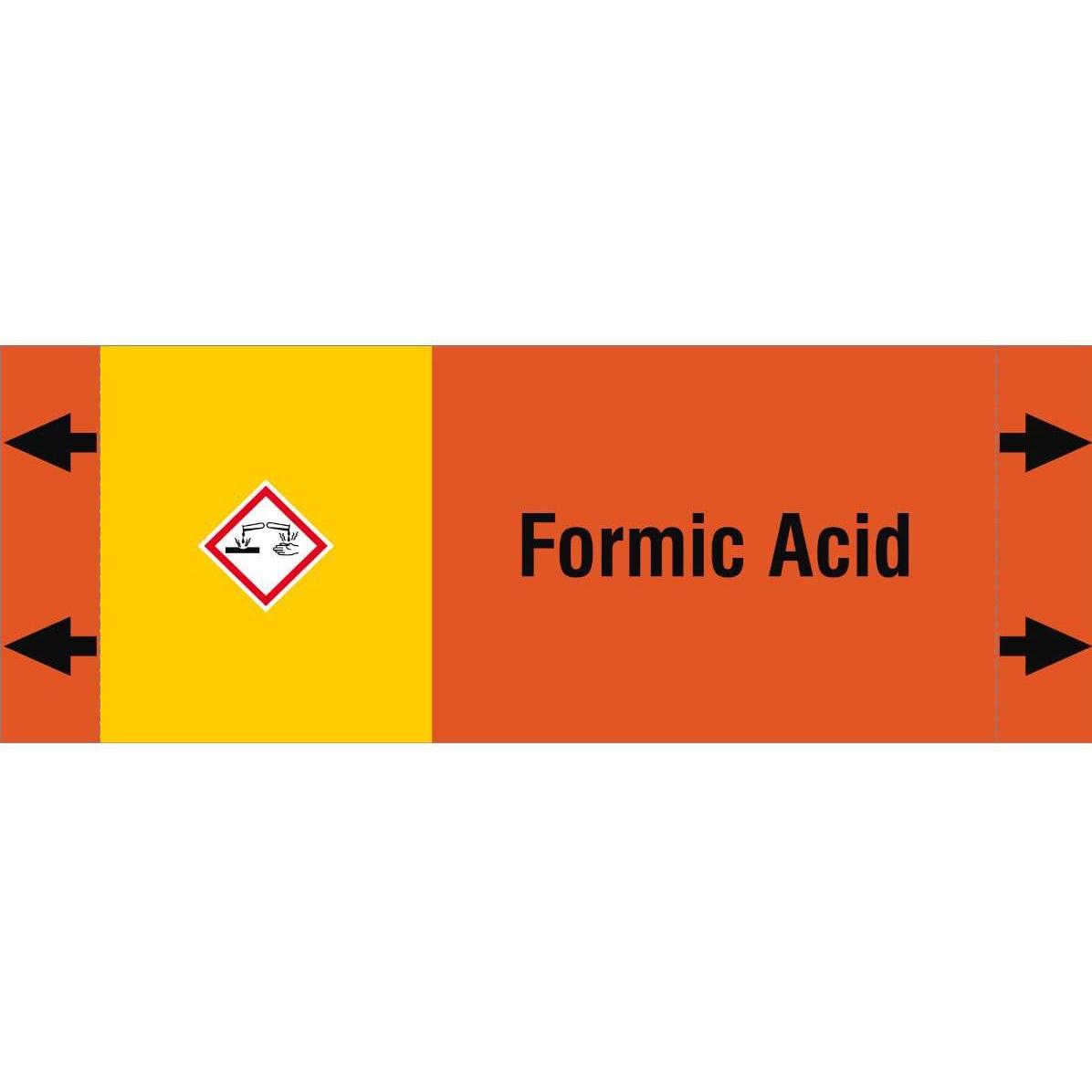Brady, Etiketten, ISO 20560 Pipe Markers - Acids