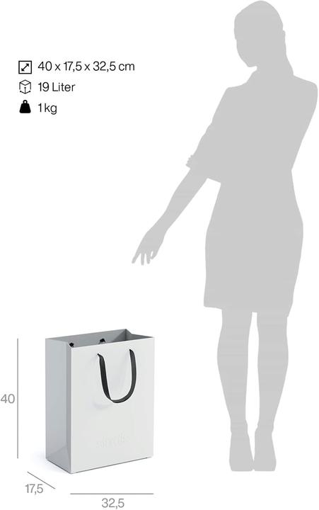 Produktbild Stardis Design Papierkorb mit Tragegriffen (19 l)