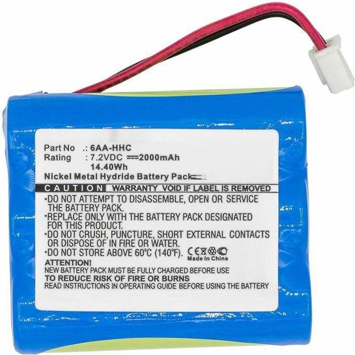 CoreParts Battery for Tdk Speaker (1 Zellen, 2000 mAh), Notebook Akku, Blau