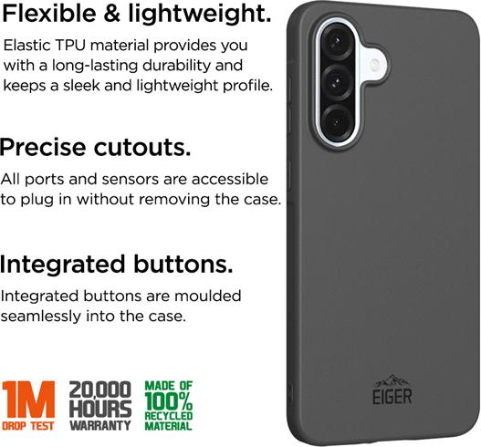 Immagine prodotto Eiger Grip Case GRS Galaxy A36/A56 schwarz (Samsung Galaxy A56)