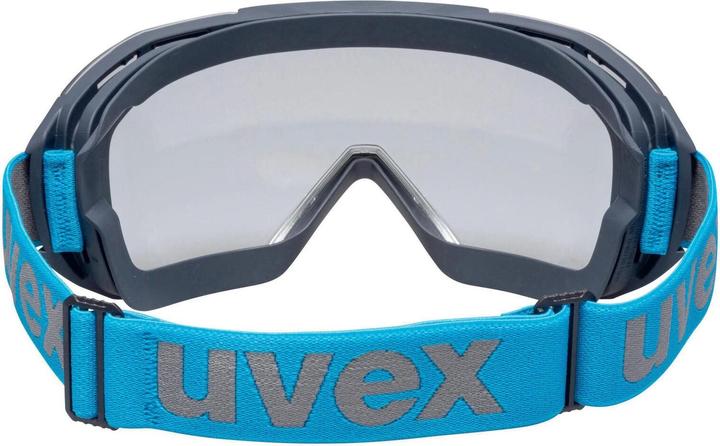Actual product image Uvex megasonic goggles, clear visor, grey/blue.