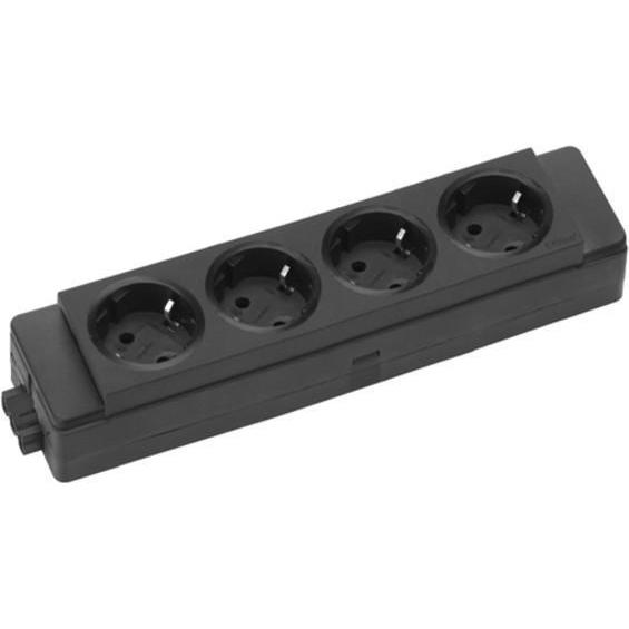 Evoline, Steckdosenleiste, Express Typ 910 Steckdosenleiste 4x Steckdose, schwarz (4 x)
