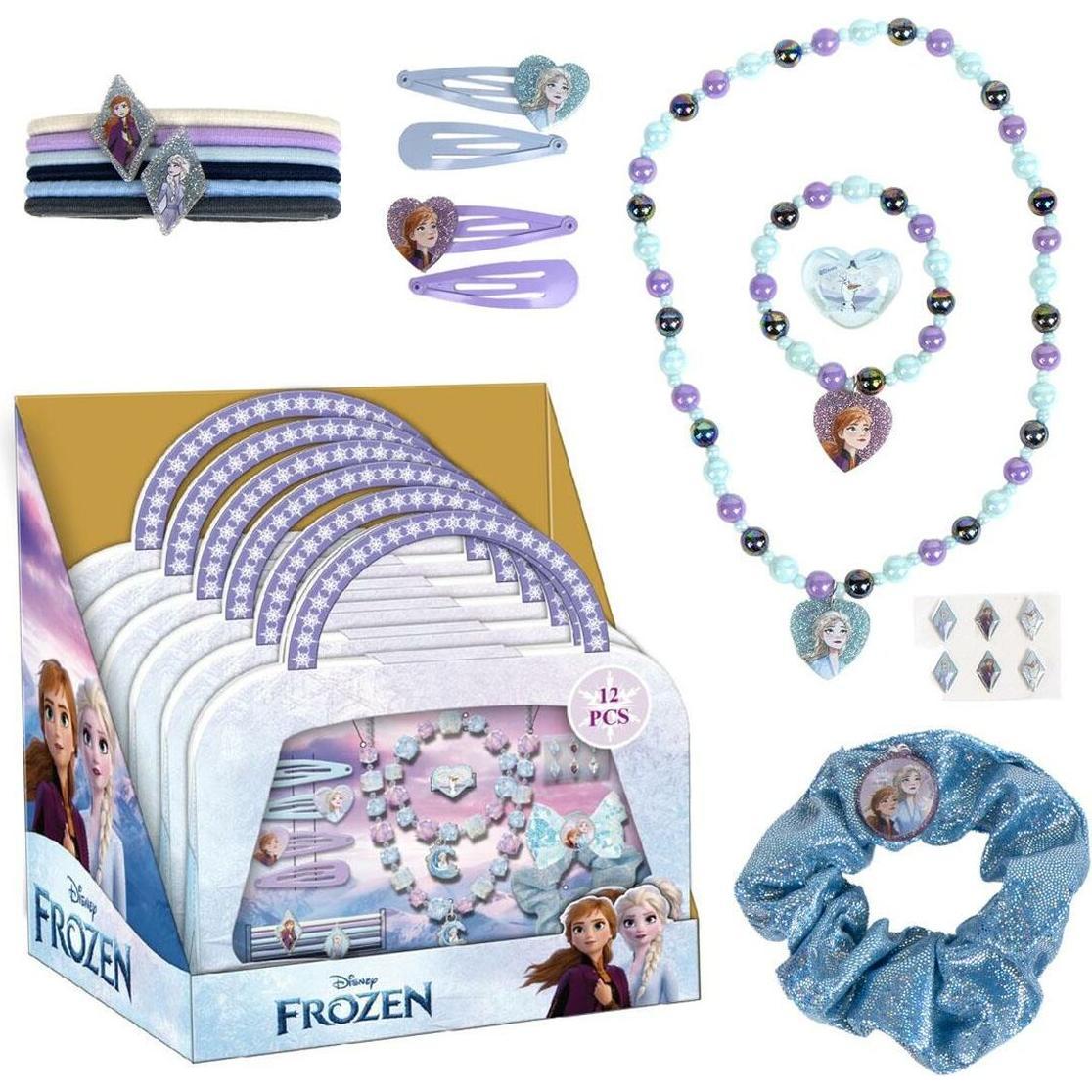 Disney Frozen, Haarklammer + Haarclips, Maniküre-Set Frozen
