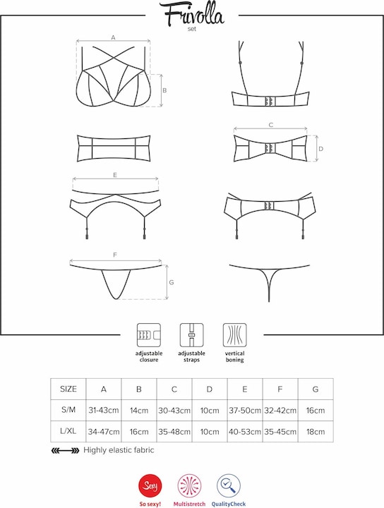 Image du produit Obsessive Frivolla (L, XL)