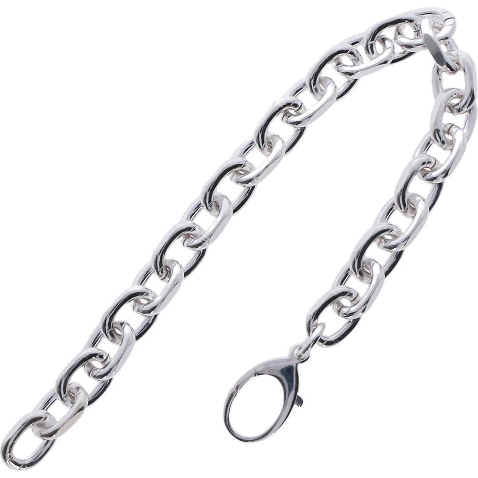 Luxxos, Armschmuck, Ankerarmband 7,80 mm aus 925 Sterling Silber, (21 cm, 925 Sterling Silber)