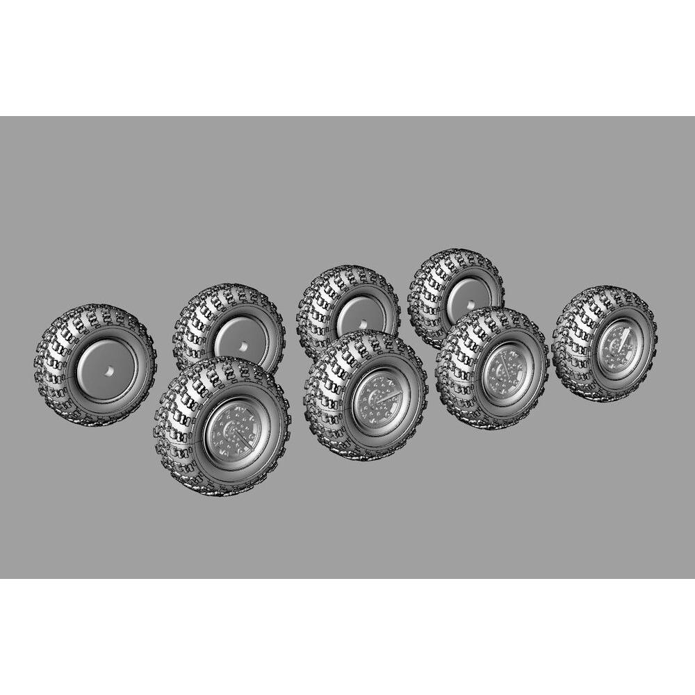 Hauler Wheels for 9K714 OKA (SS-23 Spider) for Hobby Boss