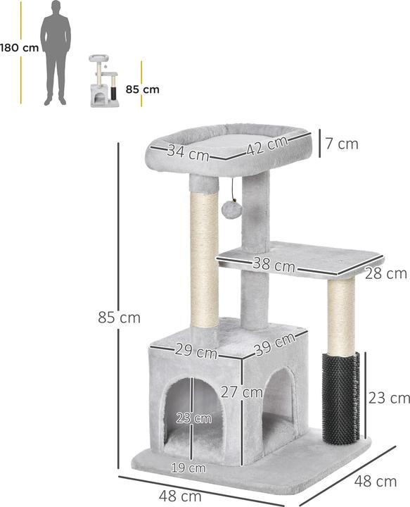 Produktbild Jamb Kratzbaum (85 cm, Hellgrau)