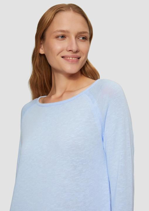 Image du produit S.Oliver T-Shirt Langarmshirt mit Flammgarnstruktur und Raglanärmeln (42)