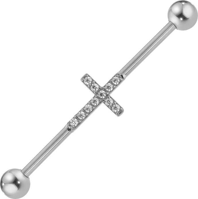 Image du produit Bijouteria Industrial piercing (Acier chirurgical 316L, Zircone)