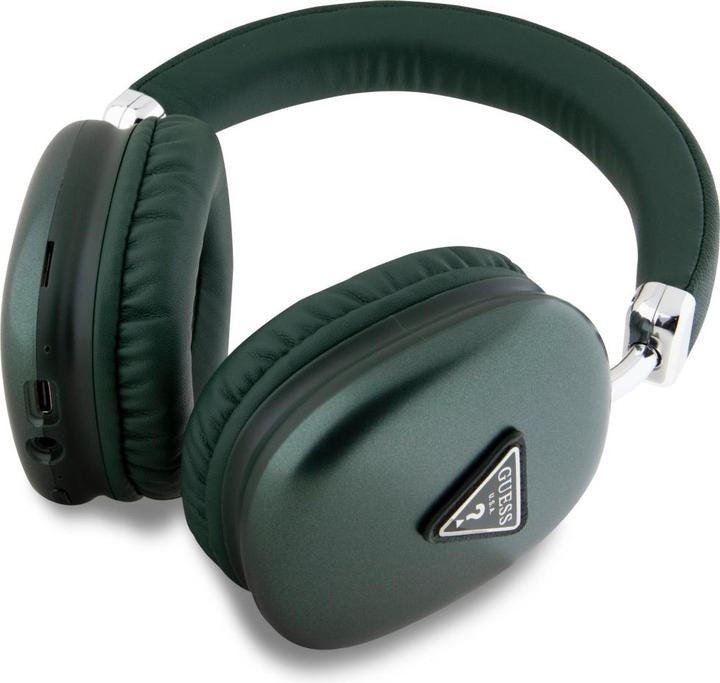 Productafbeelding Guess Hoofdtelefoon BT Saffiano Metallic Driehoek Logo (32 h, Draadloze)