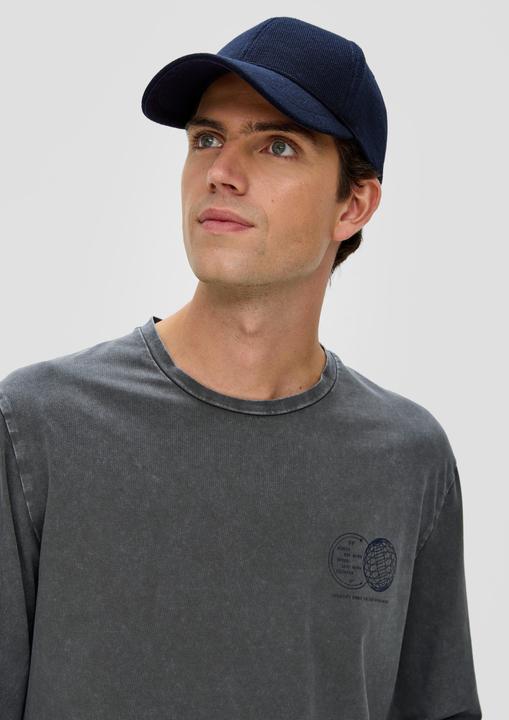 Produktbild s.Oliver T-Shirt Gewaschenes Longsleeve mit Print-Detail (S)