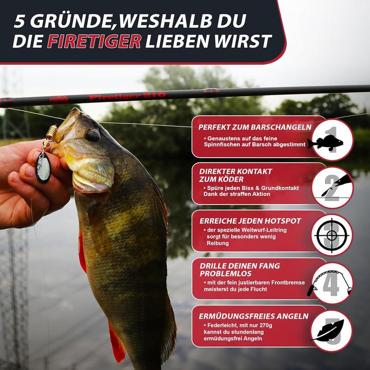 Image du produit Paradox Fishing Firetiger Spinnrute (Canne à lancer)