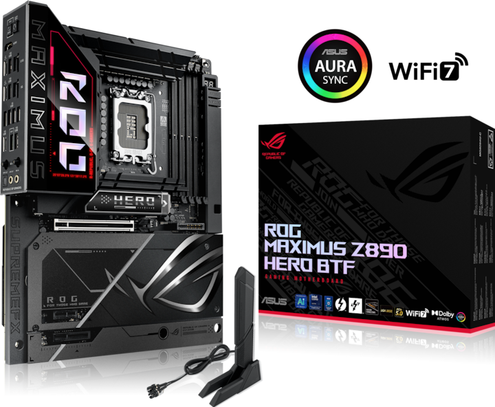 Immagine prodotto ASUS Rog Maximus Z890 Hero Btf (LGA 1851, Intel Z890, ATX)