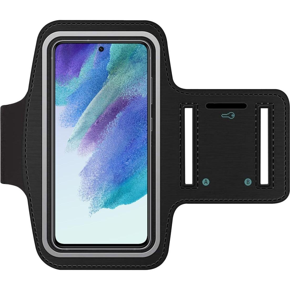 SmartFitness Samsung Galaxy S21 FE Handy Sport Armband, Smartphone Sportarmband, Schwarz