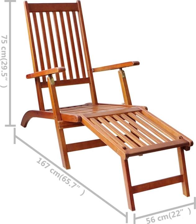 Immagine prodotto vidaXL Liegestuhl (167 cm)