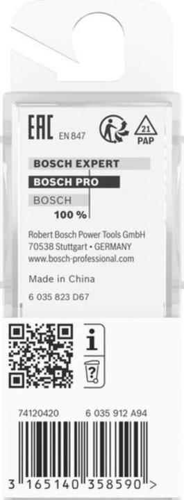 Produktbild Bosch Professional Zubehör Kantenformfräser H, 8 mm, R1 2,4 mm, D 12,7 mm, L 12,4 mm, G 46 mm