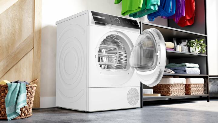 Produktbild Bosch Hausgeräte 8 Serie WQB245B0IT Freistehender Wäschetrockner Frontlader 9 kg A++ Weiss (9 kg, Rechts)