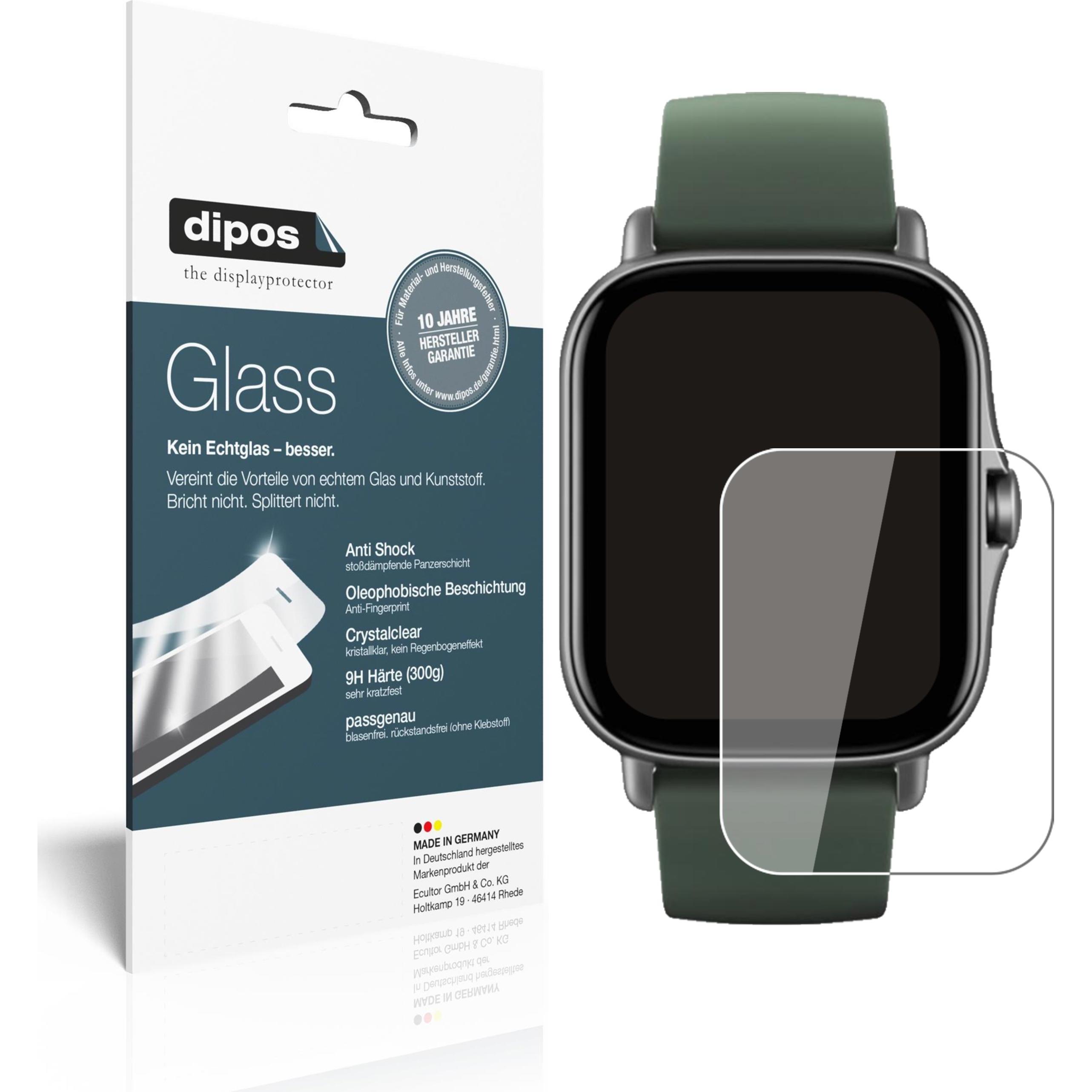 Dipos Displayschutz Anti-Shock, Smartwatch Schutzfolie, Transparent