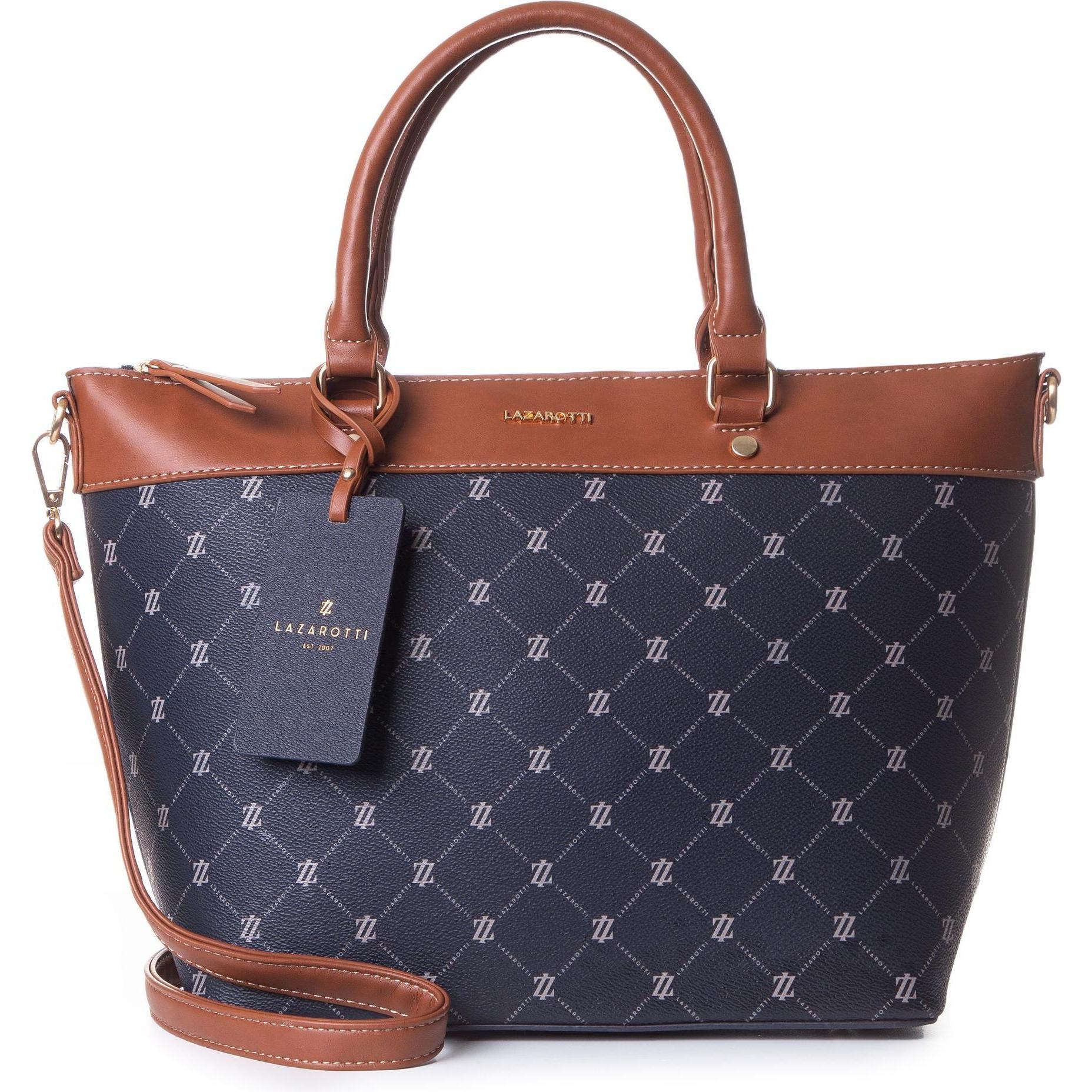 Lazarotti, Handtasche, Palermo Handtasche 29 cm, Blau