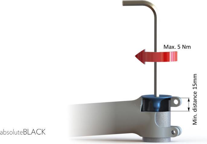 Image du produit AbsoluteBlack aBLACK PARTS TOP CAP intégré (topcap+bolt)