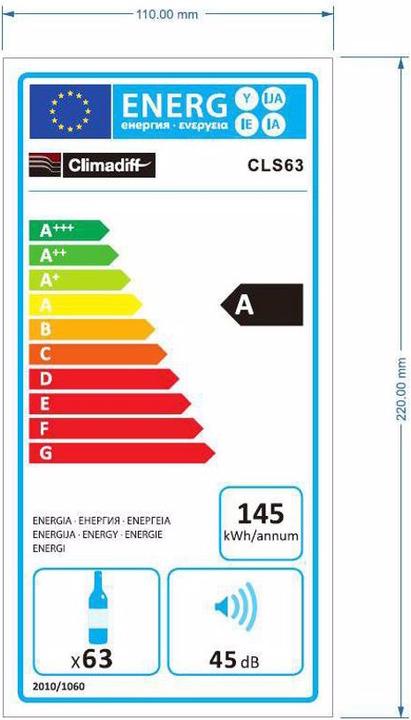 Energy Label Climadiff CLS63