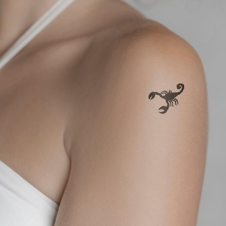 Actual product image minink Temporary tattoo - Scorpio