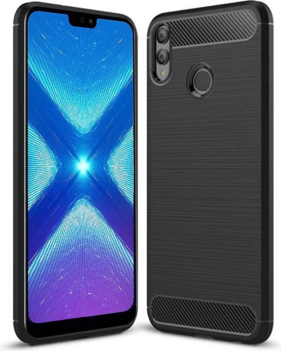 Produktbild Screenguard Honor 8X Hülle Carbon Brushed Soft TPU (Honor 8X)