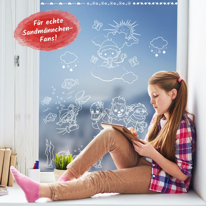 Produktbild Fensterbilder Kleiner Sandmännchen mehrfarbig