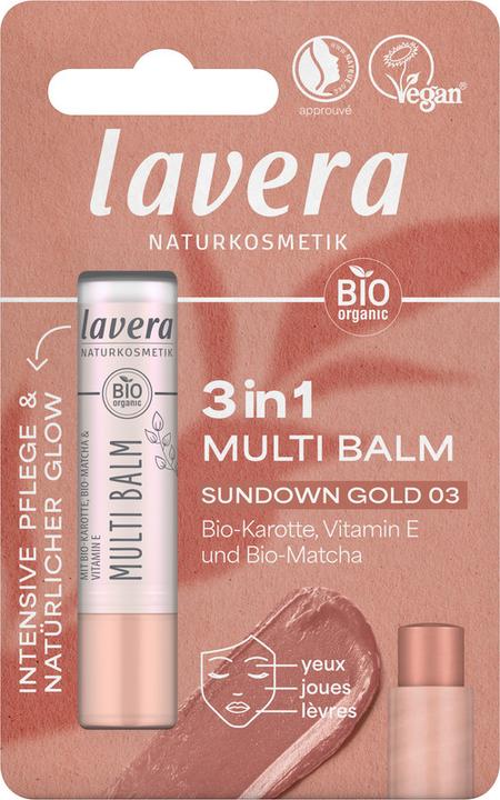 Produktbild Lavera Multi Balm 3in1 Sundownold 4.9g (Lippenbalsam)