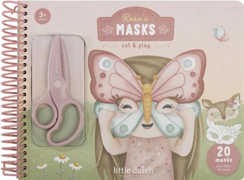 Produktbild Little Dutch Bastelbuch mit Schere Rosa