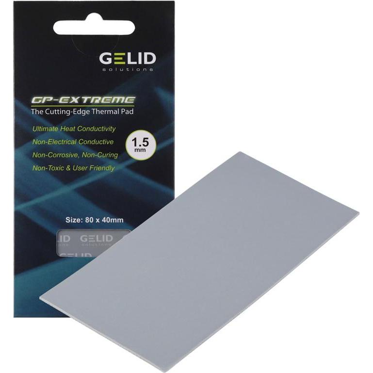 Thumbnail - Gelid TP-GP01-C Wärmeleitpad 1.5 mm 12 W/mK L x B 80 40 (1.50 mm, 5 W/m K), Wärmeleitpad