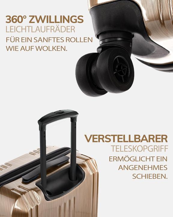Actual product image Fergé Grosser Hartschalenkoffer mit TSA-Schloss (77 cm)