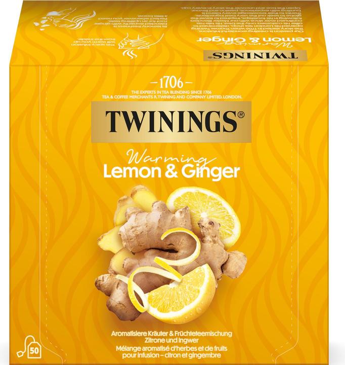 Immagine prodotto Twinings Bustina di tè limone e zenzero 50 pezzi (75 g)