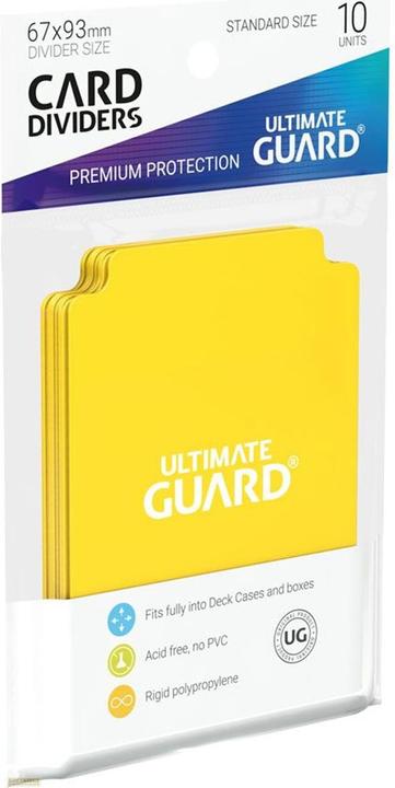 Produktbild Ultimate Guard Kartentrenner Standardgrösse Gelb 10