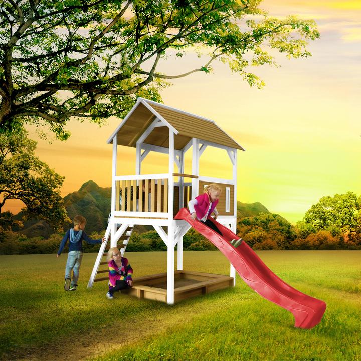 Immagine prodotto Axi Pumba Play Tower Marrone/Bianco - Scivolo Rosso