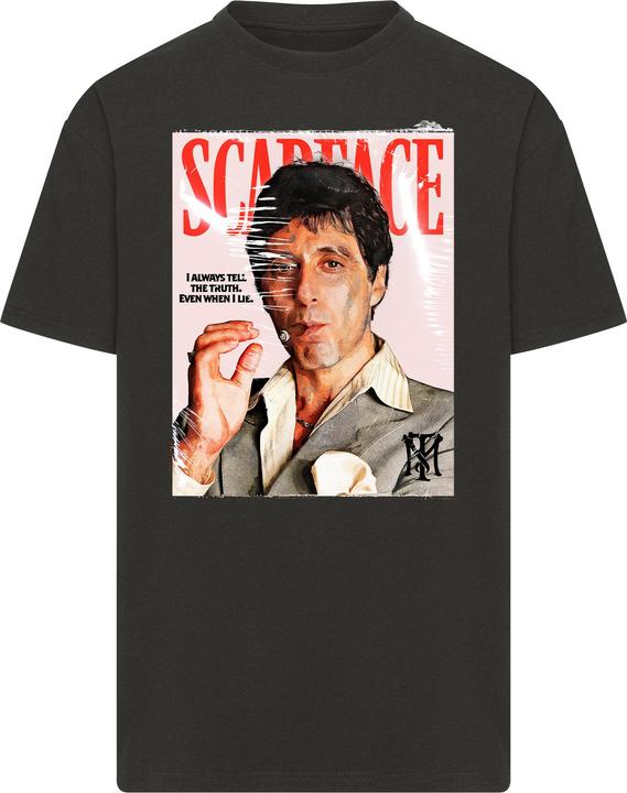 Produktbild Merchcode Scarface Magazine Cover Oversize Tee - 210166 (S)