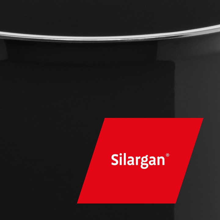 Produktbild Silit Stielkasserolle Topf 16cm Stieltopf 1,3l Modesto Line Silargan (16 cm, Kochtopf, Edelstahl)