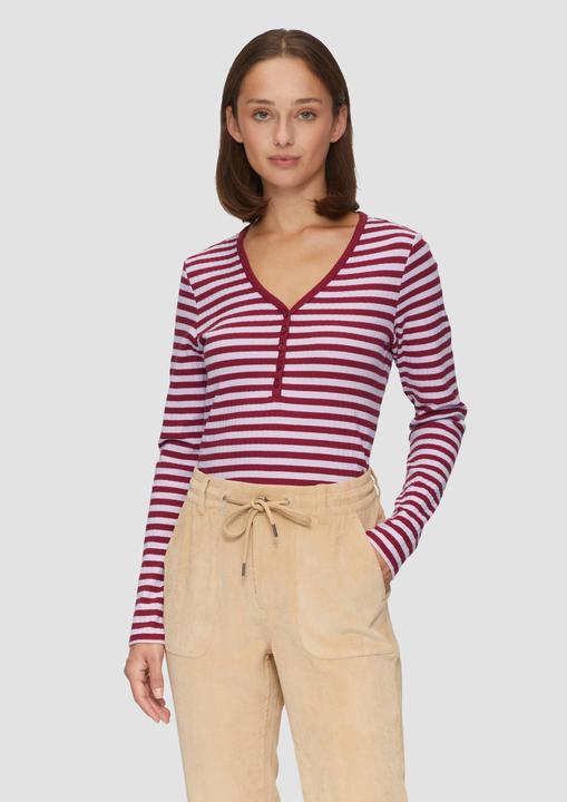 Produktbild S.Oliver T-Shirt Stretchiges Longsleeve mit Henleyausschnitt (40)